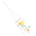 thumbnail image 2 of BESTonZON Shell Wind Chime Hanging Decoration With Clear 2 of 13