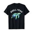 thumbnail image 1 of Shell Yeah - Cute Tortoise & Sea Turtle Lover T-Shirt Black Tee, 1 of 5