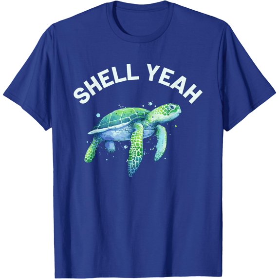 Shell Yeah Cute Tortoise & Sea Turtle Lover Unisex T-Shirt for Men Women Kids Toddler