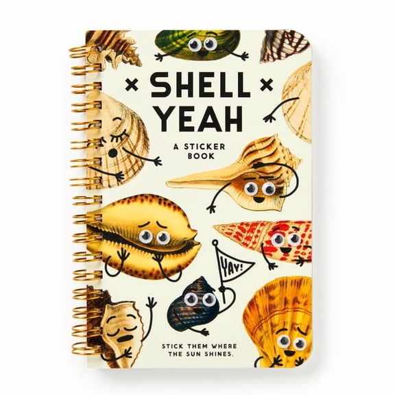 A Brass Monkey Sticker Book Shell Yeah Sticker Book, (Hardcover)