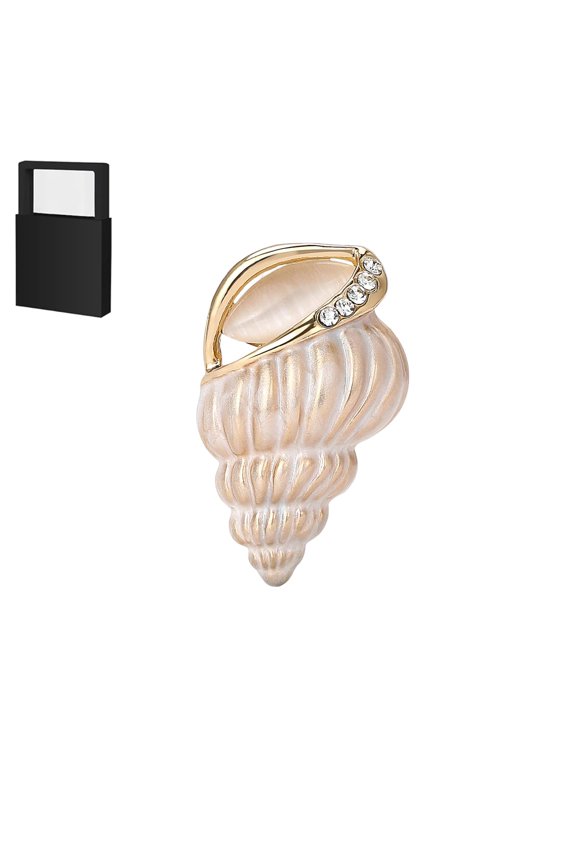 Shell brooch,Ladies' Brooch, for Dress, Shirt, or Suit, Great Gift for Women, Comes with Gift Box 