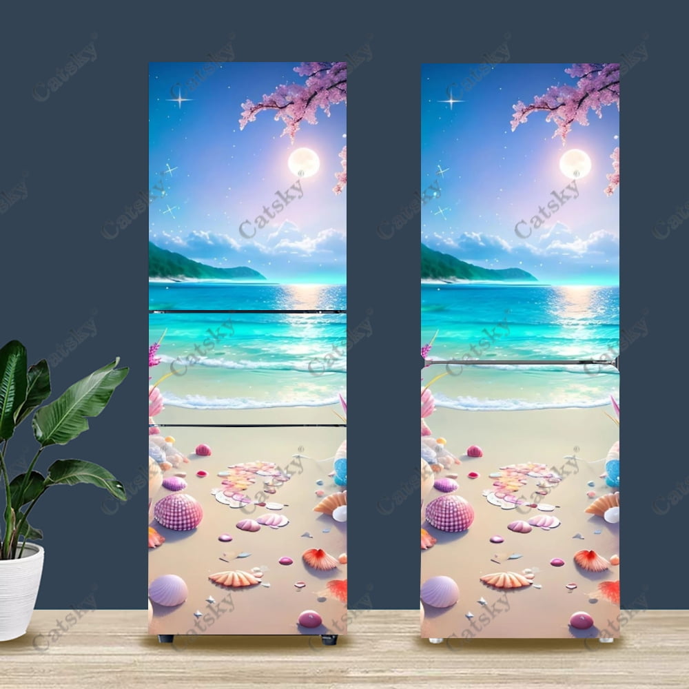Shell starbeach Refrigerator Stickers Home Decor Kitchen Murals DIY ...