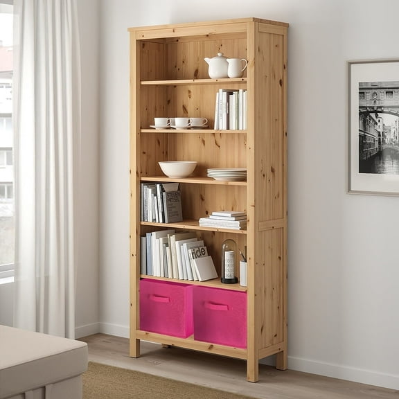 ShellKingdom Collapsible Fabric Cube Storage Bins (10.5" x 10.5"), 2 Pcs Foldable Cloth Organizer Drawer, Fuchsia