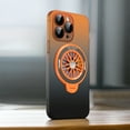 thumbnail image 1 of ShellTech Built-in Camera Lens Protector Case for iPhone 15 Pro,Slim PC Magnetic Mag-Safe Case Shockproof  Invisible Ring Stand Gradient Back Cover,Orange, 1 of 7