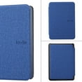 thumbnail image 1 of ShellTech Case for Kindle Paperwhite6（12th generation) 2024 7" Rele,Light Weight Cloth Slim Shockproof Leather Protective Cover with Auto Sleep/Wake Pure Color Waterproof Cloth Pattern Case,Darkblue, 1 of 6