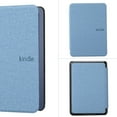 thumbnail image 1 of ShellTech Case for Kindle Paperwhite6（12th generation) 2024 7" Rele,Light Weight Cloth Slim Shockproof Leather Protective Cover with Auto Sleep/Wake Pure Color Waterproof Cloth Pattern Case,Skyblue, 1 of 6