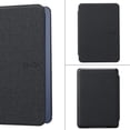 thumbnail image 1 of ShellTech Case for Kindle Paperwhite6（12th generation) 2024 7" Rele,Light Weight Cloth Slim Shockproof Leather Protective Cover with Auto Sleep/Wake Pure Color Waterproof Cloth Pattern Case,Black, 1 of 6