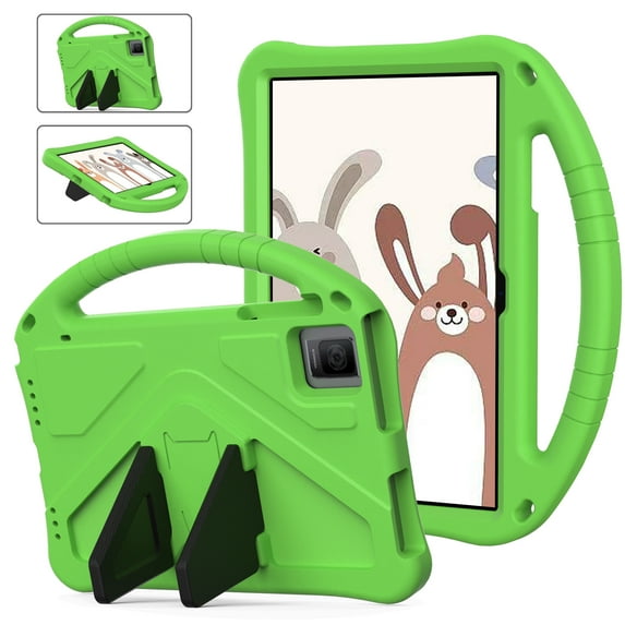 ShellTech Case for T-Mobile REVVL Tab 5G (2023) 10.36 Inch ,Kids EVA Boy Girl Shockproof Cover Handle Kickstand Tablet Case,Green