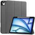 thumbnail image 1 of ShellTech Case for iPad Air 11 inch 2024 with Pencil Holder,Slim Leather Smart  Auto Wake/Sleep Cover Full Body Protective Trifold Stand Soft TPU Back Case For iPad Air 11" 2024,Gray, 1 of 8