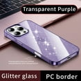 thumbnail image 1 of ShellTech Compatible with iPhone 13 Pro Case, Slim Fit Hybrid Glitter Bling Sparkly Case for Women Shockproof Protective Flexible Bumper Cover for iPhone 13 Pro,Purple, 1 of 17