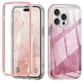 thumbnail image 1 of ShellTech Compatible for iPhone 13 Pro Max Case Built with Screen Protector, Lightweight and Stylish Full Body Shockproof Protective Rugged TPU Case for Apple iPhone 13 Pro Max 6.7 inch,Pink, 1 of 7