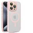thumbnail image 1 of ShellTech Compatible with iPhone 16 Magnetic Case, Upgraded [Full Camera Protection] [Compatible with Magsafe] [Translucent Matte] Shockproof Protective Phone Case Cvoer,Pink, 1 of 9