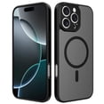 thumbnail image 1 of ShellTech Compatible with iPhone 16 Magnetic Slim Case Full Camera Protection, Compatible with Magsafe, Drop Protection,Matte Back Bumper Phone Cover for Women Girls,Black, 1 of 6