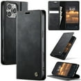thumbnail image 1 of ShellTech Compatible with iPhone 16 Plus Soft TPU PU Leather Case Flip Magnetic Stand Flip Protective Cover Leather Wallet Case with ID & Credit Card Slots Holder Case,Black, 1 of 12