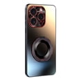 thumbnail image 1 of ShellTech Compatible with iPhone 16 Pro Hard PC Case, TPU Anti-Drop Frame, Shock Absorbing, with Metal Ring Holder, Suitable for Products with Magnetic Suction,Titaniumblack, 1 of 10