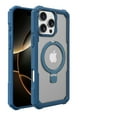thumbnail image 1 of ShellTech Compatible with iPhone 16 Pro Max PC+TPU Magnetic Case with Kickstand, Slim Shockproof Back Cover with Air-Cushion Corners, Anti-Scratch Grip Heat Dissipation,Blue, 1 of 9