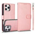 thumbnail image 1 of ShellTech Compatible with iPhone 16 Pro Wallet Case, [RFID Blocking] 3 Card Holder Stand with Credit Card Slot PU Leather Magnetic Protective Flip Cover ,Rosegold, 1 of 14