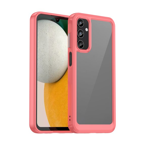 ShellTech Crystal Case for Samsung Galaxy A15 5G Slim Thin Soft TPU Bumper & Hard PC Back Shockproof Scratch Resistant Protective Phone Case for Galaxy A15,Red