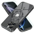thumbnail image 1 of ShellTech Electroplated Case with Screen Protector for iPhone 16 Pro,Slim Soft Plating TPU Clear Case Compatible with MagSafe Full Camera Lens Protector Cover for iPhone 16 Pro,Titanium Gray, 1 of 5