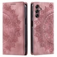 thumbnail image 1 of ShellTech Embossed Pattern Case for Samsung Galaxy A15 5G,Magnetic Leather Card Slots Wallet Case TPU Kickstand Flip Shockproof Cover,Pink, 1 of 6