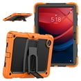 thumbnail image 1 of ShellTech Full Body Protection Case Lenovo Tab M11 TB330FU TB330XU ,Shockproof Case Built-in Screen Protection Case Heavy Duty Kickstand Cover with Shoulder Strap for Lenovo Tab M11 2024,Orange, 1 of 8