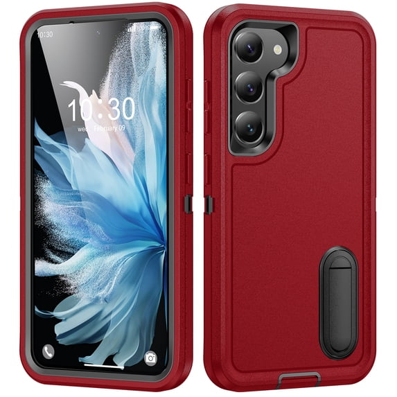 ShellTech for Galaxy S23 Plus Case with Stand for Men Women,Heavy Duty Protection Shockproof Anti-Scratch Slim Fit Lightweight Protective Sturdy Case Hard Cover,A