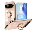 thumbnail image 1 of ShellTech for Google Pixel 10 / 10 Pro TPU Case with Ring Stand, Support Magnetic Car Mount Rotating Finger Holder Soft TPU Cover Plating Edge Slim Shockproof Cover for Men Women,Pink, 1 of 6