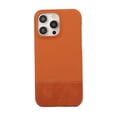 thumbnail image 1 of ShellTech Leather Cover for iPhone 12 Pro Max, Ultra Thin PC Hard Phone Case Premium Metal Raised Lens Protection Cover,Brown, 1 of 12