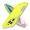 thumbnail image 1 of ShellTech Magnetic Case with Tempered Glass Screen Protector for iPhone 16 Pro Max,Shockproof Silicone +PC Case Compatible with MagSafe Back Cover for iPhone 16 Pro Max,Green, 1 of 5