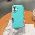 thumbnail image 1 of ShellTech Magnetic Phone Case for iPhone 16 Plus, Shockproof Dropproof Heavy Duty Protection Full Body Rugged Slim & Tough Durable Cover for Women Girls, Compatible with Magsafe,Mintgreen, 1 of 8