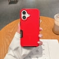 thumbnail image 1 of ShellTech Magnetic Phone Case for iPhone 16, Shockproof Dropproof Heavy Duty Protection Full Body Rugged Slim & Tough Durable Cover for Women Girls, Compatible with Magsafe,Red, 1 of 8