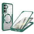 thumbnail image 1 of ShellTech Phone Case for Samsung Galaxy A26 5G with Built in Screen Protector Cover and Cell Accessories Magnetic Silicone Rugged Hybrid Slim Rubber Protective Women Men,Darkgreen, 1 of 8