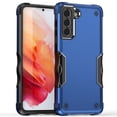 thumbnail image 1 of ShellTech Phone Case for Samsung Galaxy S21 Case, Military Grade Hard PC and TPU Double Protective Case Cover, Fashion Heavy Duty Shockproof Full Protection Phone Case,Blue, 1 of 7