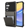 thumbnail image 1 of ShellTech for Samsung Galaxy A15 5G Case Wallet 5 Credit Card Holder ID Slot Flip Cover Wallet Case Back Pocket Dual Layer Protective Hard Shell TPU Rubber Bumper Armor Cover for Galaxy A15, Gray, 1 of 6