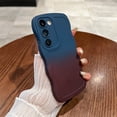 thumbnail image 1 of ShellTech for Samsung Galaxy A35 Gradient Wave Frame Silicon Case, Anti-Slip Grip Cute Wave Edge Frame Slim Fit Shockproof Phone Bumper Cover Soft TPU Pretty Curly Girly Cover,E, 1 of 10