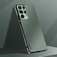 thumbnail image 1 of ShellTech for Samsung Galaxy S21 Ultra Metal Case Lens no Dead Angle Protection, Shockproof Camera Lens Protective Slim Matte Back Case Cover Starlight Protective Case,Darkgreen, 1 of 9