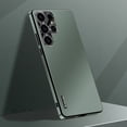 thumbnail image 1 of ShellTech for Samsung Galaxy S23 Ultra Metal Case Lens no Dead Angle Protection, Shockproof Camera Lens Protective Slim Matte Back Case Cover Starlight Protective Case,Darkgreen, 1 of 14
