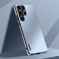 thumbnail image 1 of ShellTech for Samsung Galaxy S23 Ultra Metal Case Lens no Dead Angle Protection, Shockproof Camera Lens Protective Slim Matte Back Case Cover Starlight Protective Case,Blue, 1 of 14