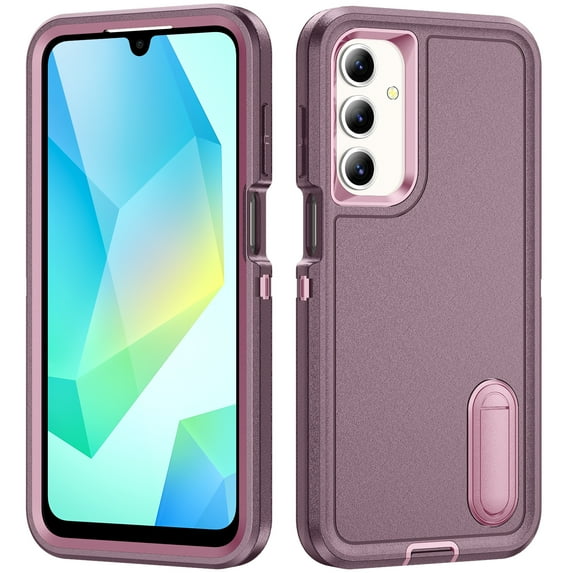 ShellTech for Samsung Galaxy S24 Plus PC+TPU Case with Kickstand,3-Layer Heavy Duty Protection Shockproof Anti-Scratch Slim Lightweight Dustproof Protective Sturdy Case Hard Cover,D