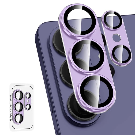 ShellTech for Samsung Galaxy S26 Ultra Camera Lens Protector,Electroplated Matte Back with 9H Tempered Glass Lens Protector Case Friendly Lens Cover,Purple