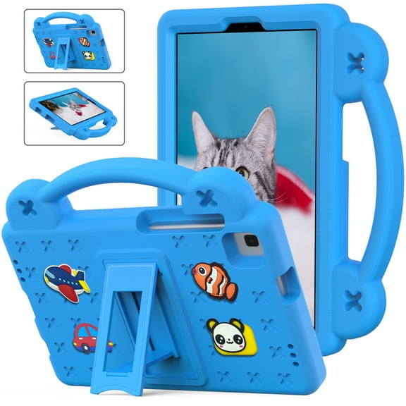 ShellTech for Samsung Galaxy Tab A7 Lite 8.7-inch T220/T225 Case,Kids Boy Girl EVA Case Shockproof Stand Handle Cover for Galaxy Tab A 8.0" T290/T295,Skyblue