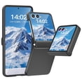 thumbnail image 1 of ShellTech for Samsung Galaxy Z Flip 7 Hard PC Slim Case with Built-in Tempered Glass Screen Protector, Hinge Protection, Wireless Charging Support, Lightweight Shockproof PC Cover,Black, 1 of 7