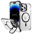 thumbnail image 1 of ShellTech for iPhone 14 Pro Max Case with Screen Protector Compatible,Military-Grade Drop TestedShockproof Slim Fit Magnetic Crystal Cover,Black, 1 of 9