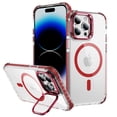 thumbnail image 1 of ShellTech for iPhone 14 Pro Max Case with Screen Protector Compatible,Military-Grade Drop TestedShockproof Slim Fit Magnetic Crystal Cover,Red, 1 of 9