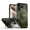 thumbnail image 1 of ShellTech for iPhone 14 Pro Max case Compatibe with MagSafe and a 360-degree rotatable ring stand feature,Green, 1 of 6