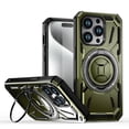 thumbnail image 1 of ShellTech for iPhone 14 Pro case Compatibe with Mag  Safe compatibility and a 360-degree rotatable ring stand feature,Green, 1 of 6