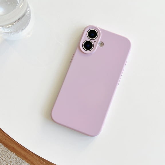 ShellTech for iPhone 11 Liquid Silicone Phone Case, Cute Slim Grip Soft Rubber Matte TPU Plain Solid Bright Color Shockproof Girly Simple Case with Camera Cover for Women Men,Purple