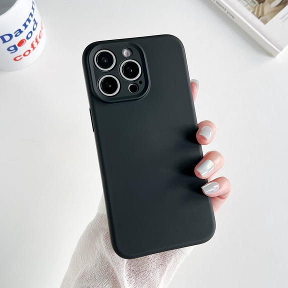 ShellTech for iPhone 14 Pro Classic Liquid Silicone Magnetic Case [Full Covered Camera] [Soft Anti-Scratch Microfiber Lining] Full Body Shockproof Slim Thin Protective Cover,Black