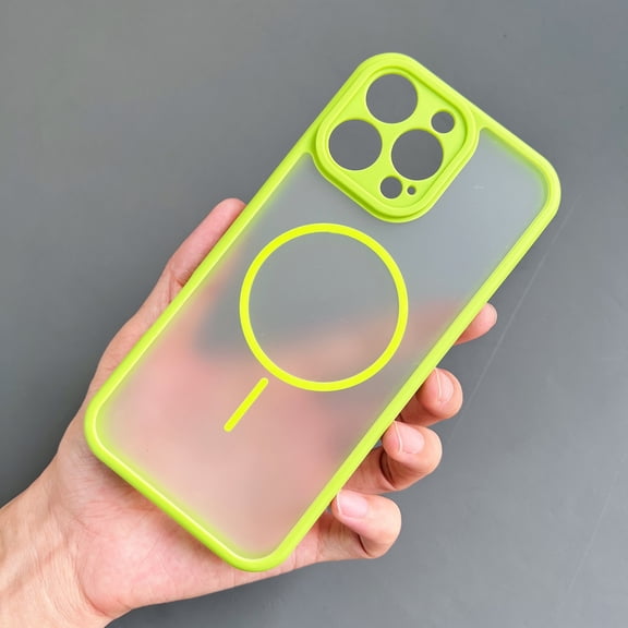 ShellTech For iPhone 14 Pro PC+TPU Magnetic Case Translucent Matte Shockproof Anti-Scratch,Slim Anti-Fingerprint,Compatible with Magsafe Wireless Charging,Full Camera Lens Protection,Green