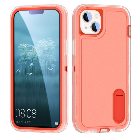 ShellTech for iPhone 15 Case, iPhone 15 Case with Kickstand, [Military Grade Shockproof][Three Layer Heavy Duty Drop Proof] Phone Case, Dustproof Phone Case for iPhone 15,M